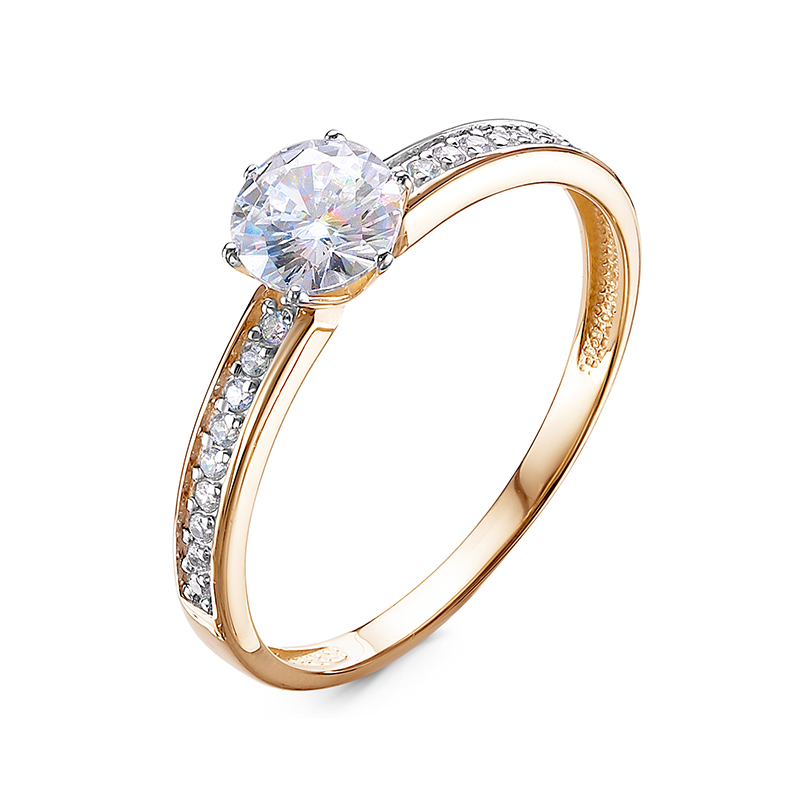 Кольцо 585 л1101520 арт.л1101520 Фианит Кр 1,00;Фианит Кр 5,50; 16,0 р.