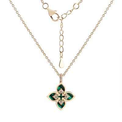 Подвеска на цепи арт.CZ-N04305-X-L-Mal-X-W 45р. 3,14г