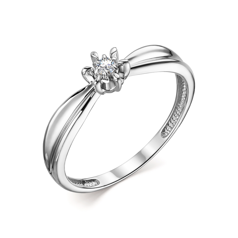 Кольцо 585 13880-200 арт.13880-200 1 Бриллиант Круг 57 0,047 20-25 3/6А