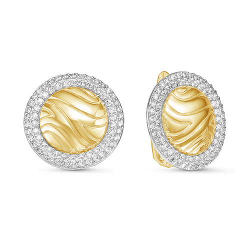 Серьги арт.с126042пзл 3,42г