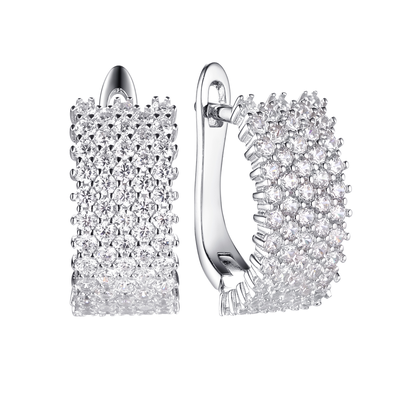 Серьги арт.SL-E00248-X-W-X-X-W 4,72г