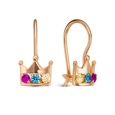 Серьги арт.1204982 0,89г