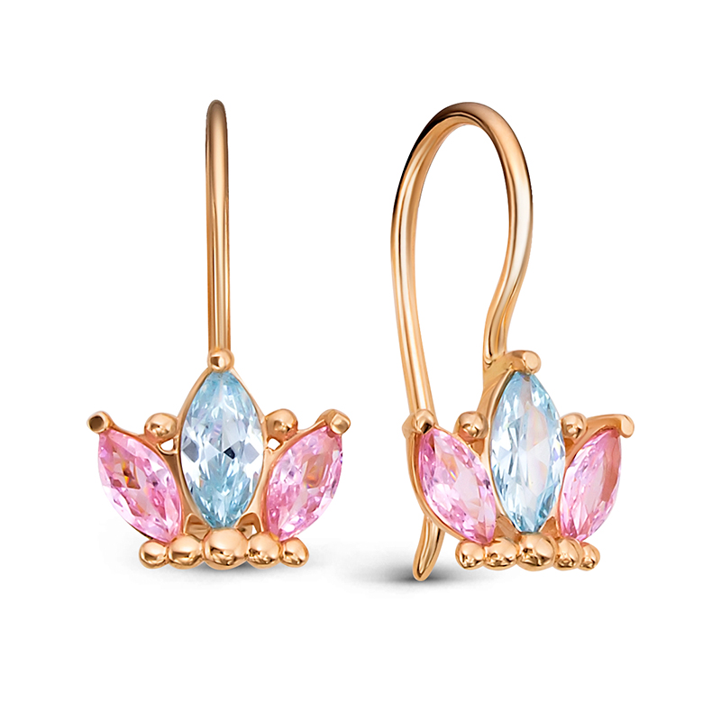 Серьги арт.1204975 1,14г