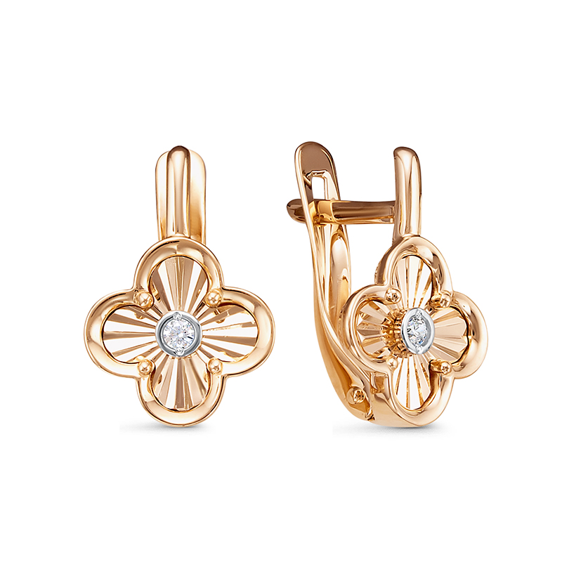 Серьги арт.1203995 2,18г