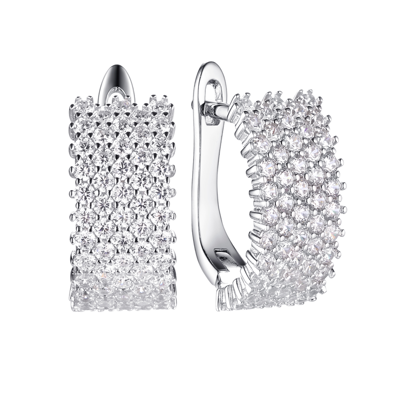 Серьги арт.SL-E00248-X-W-X-X-W 4,72г