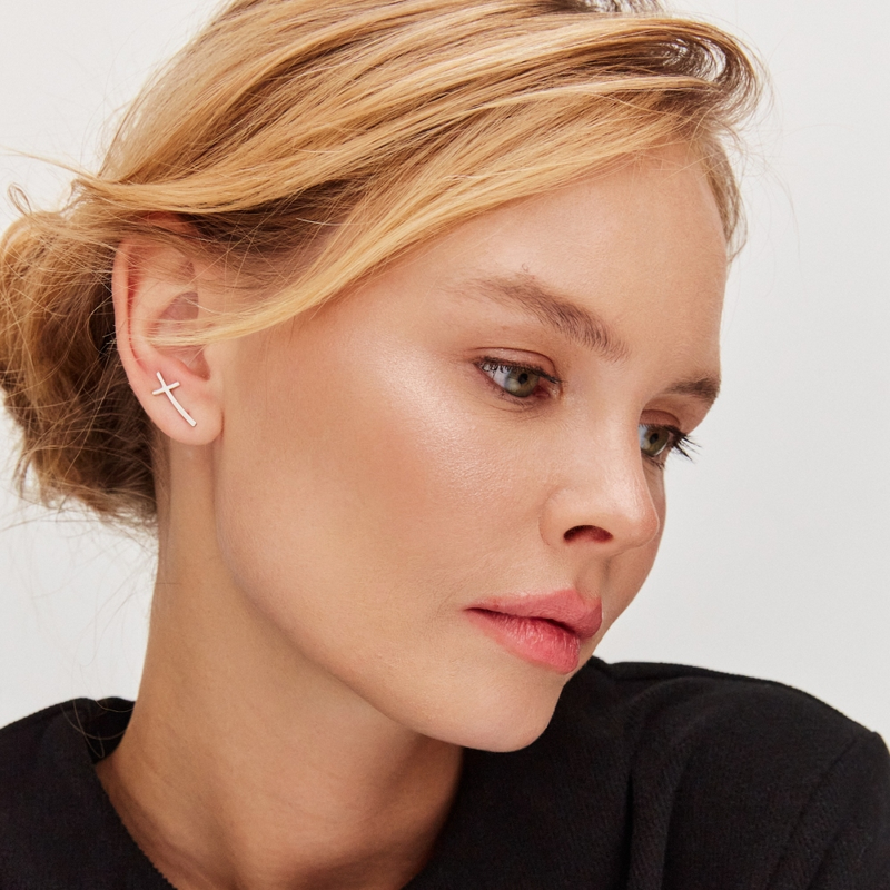 Серьги-каффы арт.0201775-00245 1,01г