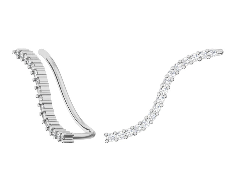 Серьги-каффы арт.0201629-00775 1,13г