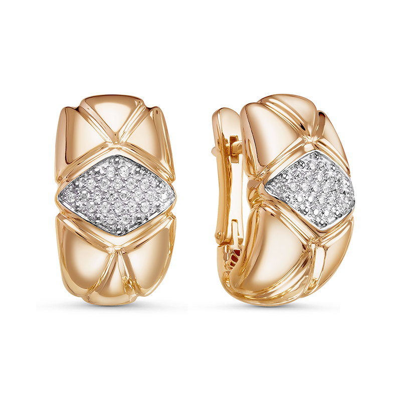 Серьги 585 дф120395 арт.дф120395 44 Фианит Кр 1,00 0,075;