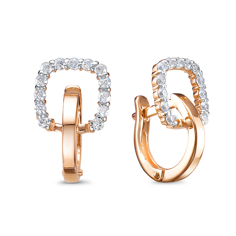 Серьги арт.1206408 2,58г