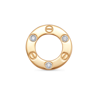 Подвеска 585 0302603 арт.0302603 3 Фианит Кр 1,75  0,025;