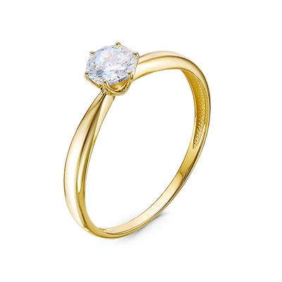 Кольцо 585 л1101517 арт.л1101517 1 Фианит Кр 5,00 0,158; 16,5 р.