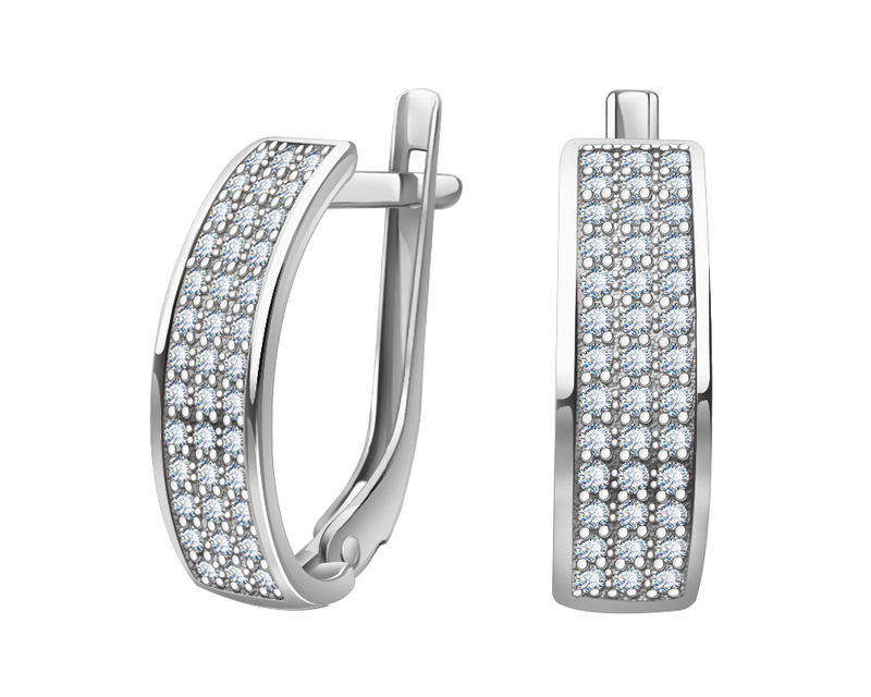 Серьги арт.2100577-00775 2,94г