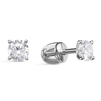 Серьги 925 с051008 арт.с051008 2 Фианит Кр 4,00 0,168;