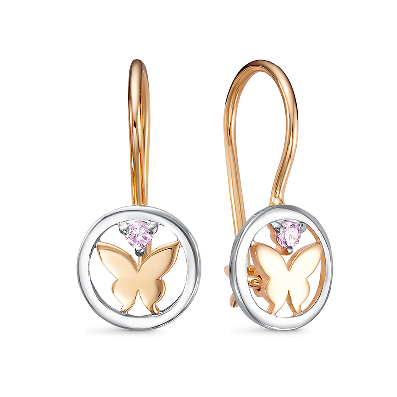 Серьги арт.1204356 0,85г