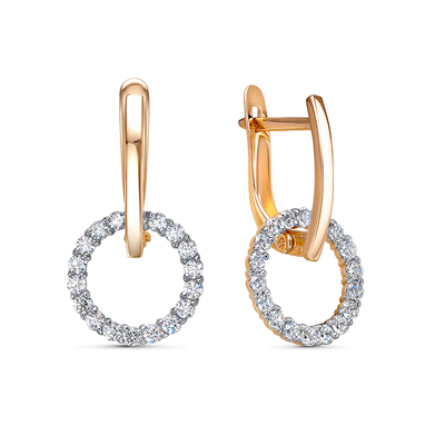 Серьги арт.1202686 3,25г