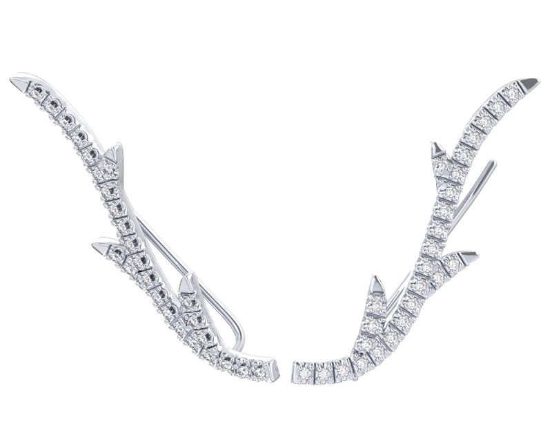 Серьги-каффы арт.0201759-00775 2,12г