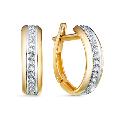 Серьги 585 л1200929 арт.л1200929 28 Фианит Кр 1,00 0,048;