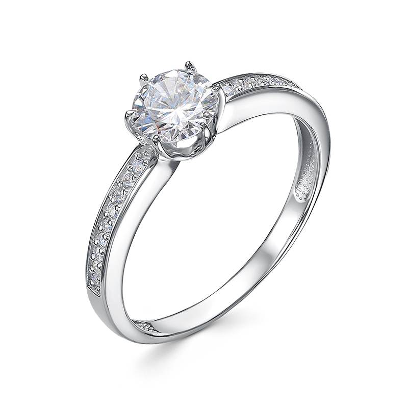 Кольцо 925 с1101650 арт.с1101650 1 Фианит Кр 6,00 0,28;18 Фианит Кр 1,00 0,031; 19,0 р.