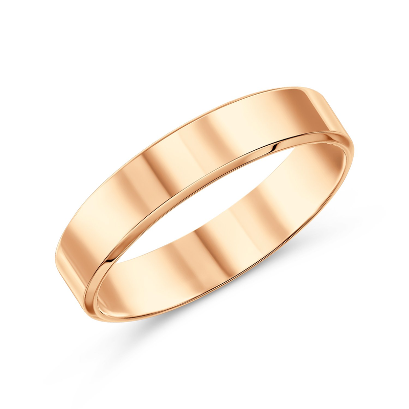 КО 14-00 Кольцо обручальное гл.плоское трапеция 17,50000 2,62г