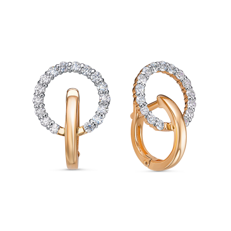 Серьги арт.1202695 3,64г