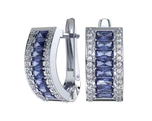 Серьги арт.2101692-01335 6,81г