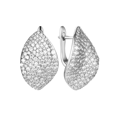 Серьги арт.CZ-E03221-X-W-X-X-W 8,23г