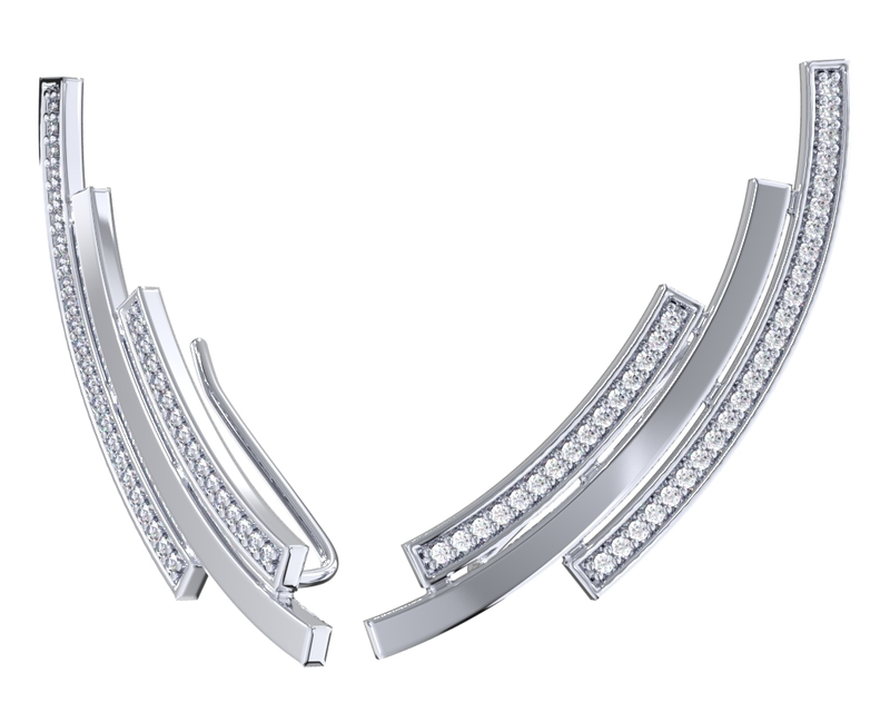 Серьги-каффы арт.0201776-00775