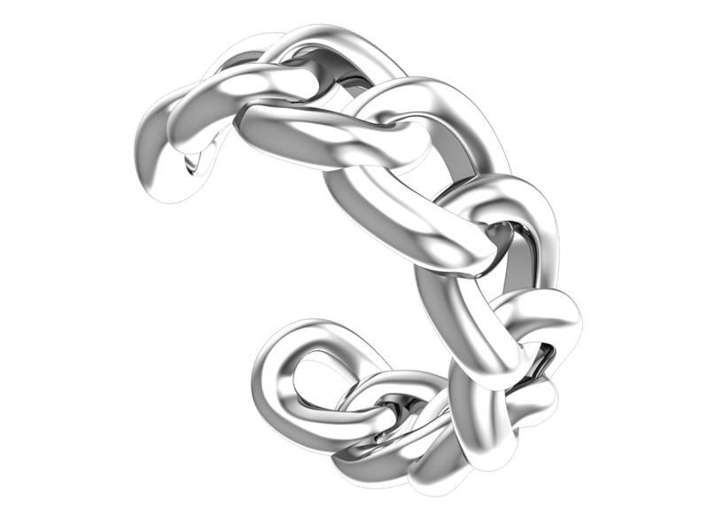 Серьга-каффа арт.0201521-00245 0,87г