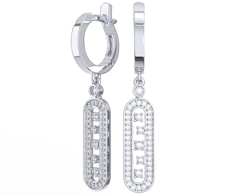 Серьги арт.2101609-00775 4,03г