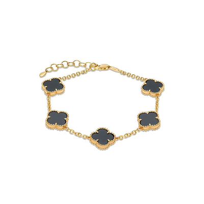 Браслет арт.4-228-200Ж-ОнкЧ 16,5-19,5р. 6,54г