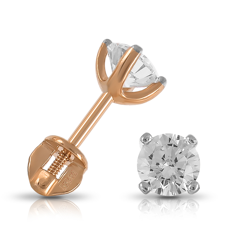 12-02-0001-26412 Серьги, фианит 0,00000 1,38г