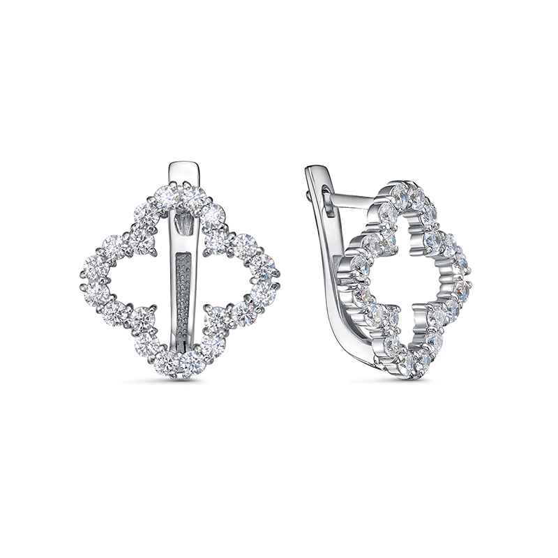 Серьги 925 с1203826 арт.с1203826 40 Фианит Кр 2,00 0,44;