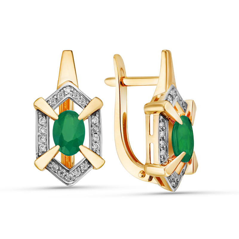 Серьги арт.02-02874-05-010-01-01 4,5г