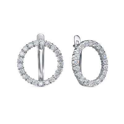 Серьги 925 с1203806 арт.с1203806 42 Фианит Кр 2,00 0,462;
