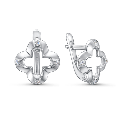 Серьги 925 с1203413 арт.с1203413 8 Фианит Кр 1,25 0,024;