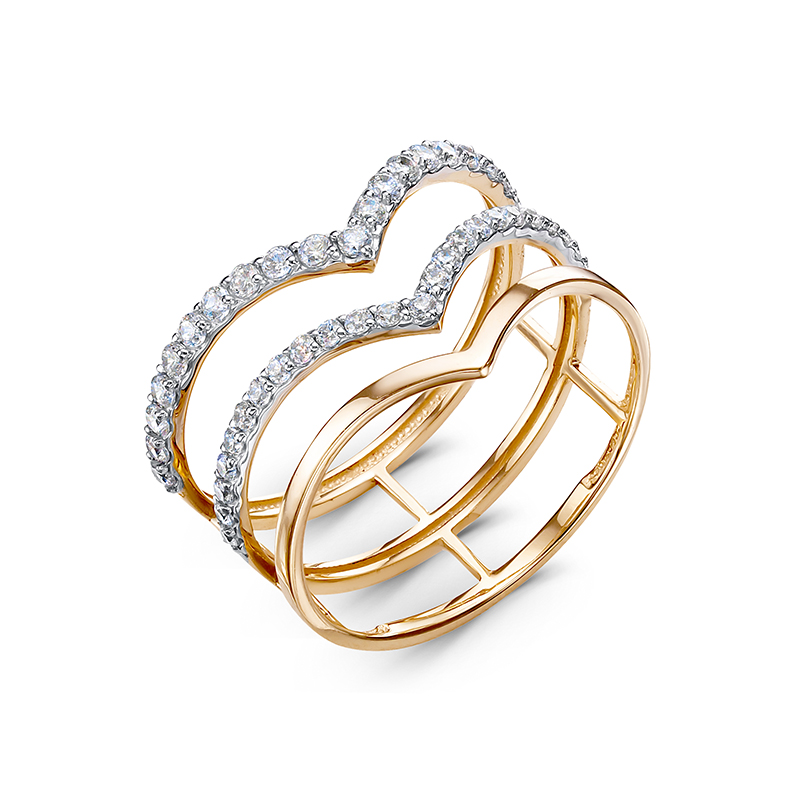 Кольцо 585 1102675 арт.1102675 21 Фианит Кр 1,50 0,116;25 Фианит Кр 1,25 0,076; 18,0 р.