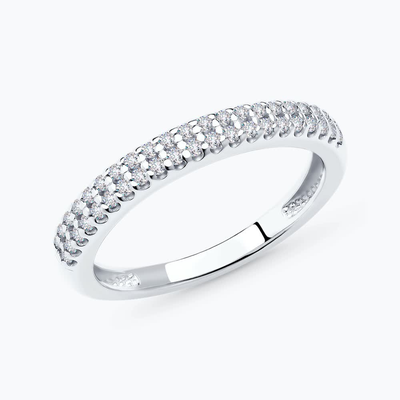 Кольцо 925 94011536 арт.94011536 42 Фианит бесцветный Круг 1 19,0 р.