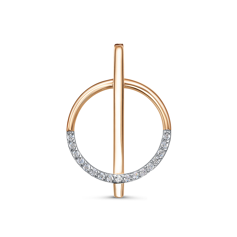 Подвеска 585 0303574 арт.0303574 17 Фианит Кр 1,20 0,051;