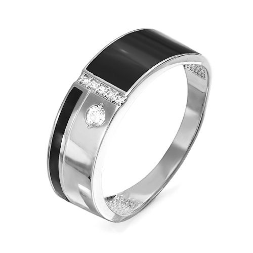 Кольцо 925 с040231 арт.с040231 1 Фианит Кр 2,50 0,023;5 Фианит Кр 1,00 0,009; 20,5 р.