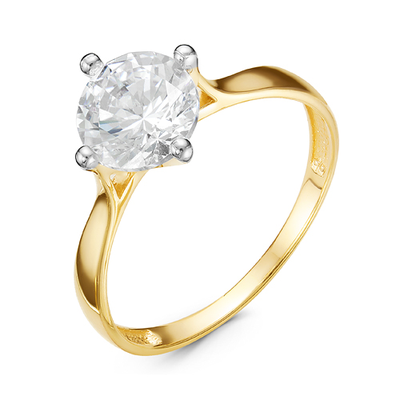 Кольцо 585 л116649 арт.л116649 1 Фианит Кр 7,00 0,43;