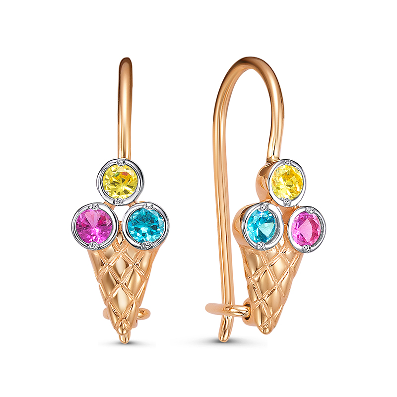 Серьги арт.1202714 1,18г