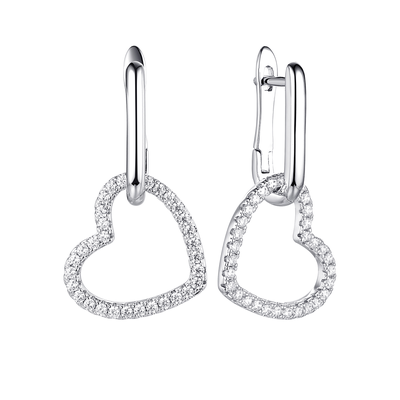 Серьги арт.CZ-E03366-X-W-X-X-W 5,41г