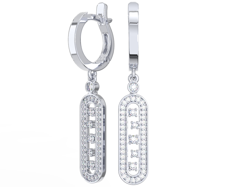 Серьги арт.2101609-00775 4,03г