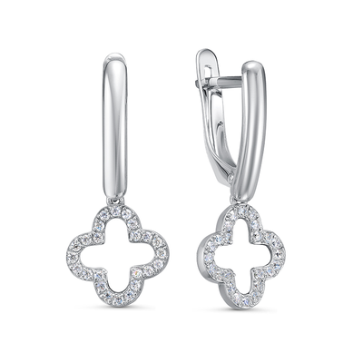 Серьги 925 с1203392 арт.с1203392 48 Фианит Кр 1,25 0,146;