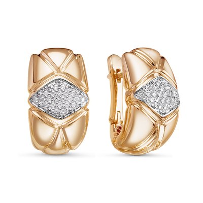 Серьги 585 дф120395 арт.дф120395 44 Фианит Кр 1,00 0,075;